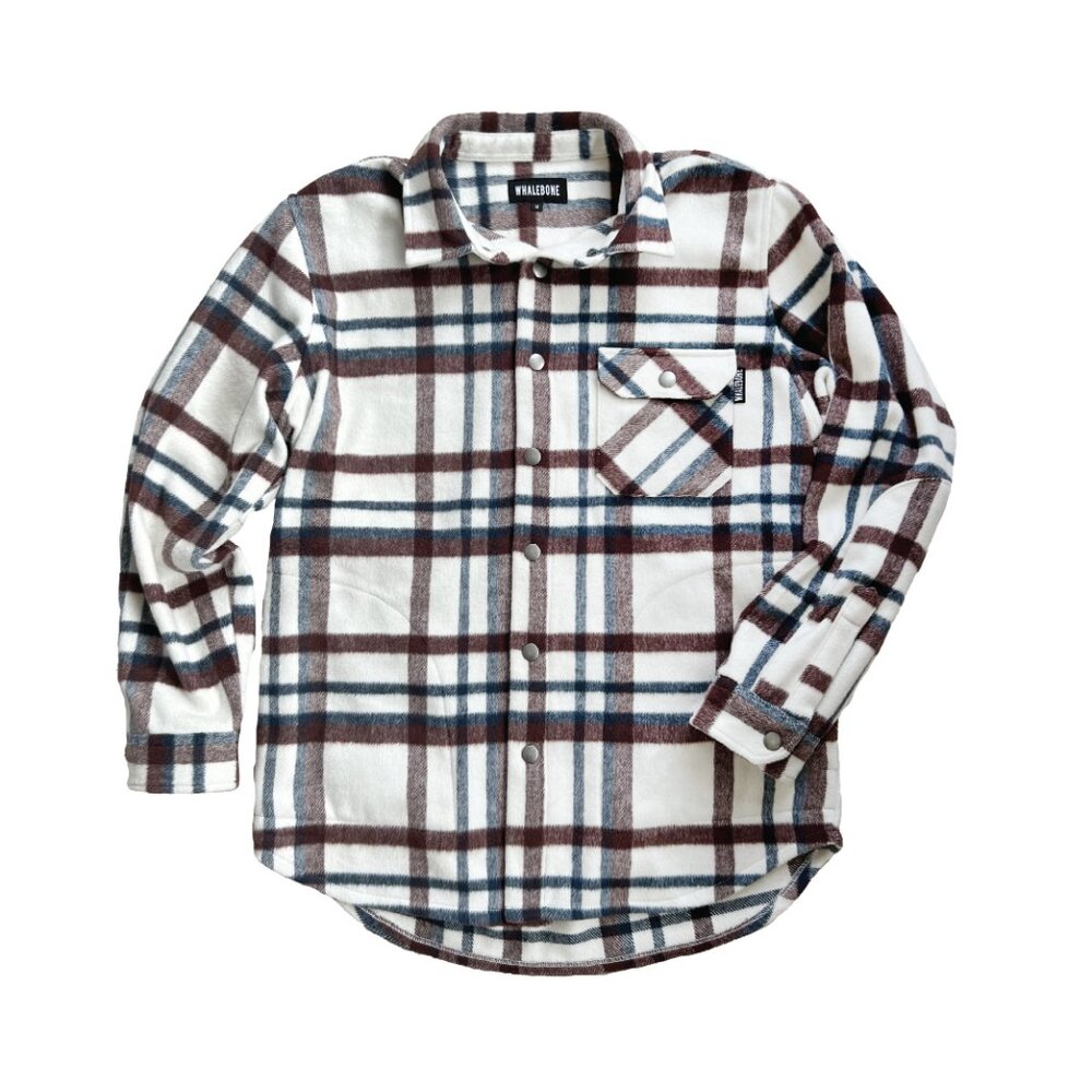 Oversized Heavyweight Flannel Shirt/Jacket Whalebone Apparel Sz Small NWT